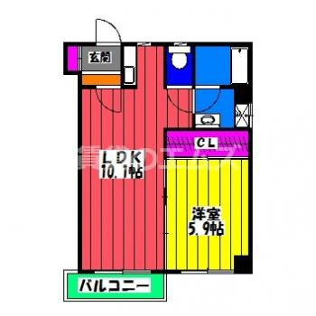 【間取り】 | パグーロ東平尾Ⅱ | パグーロ東平尾Ⅱの間取り