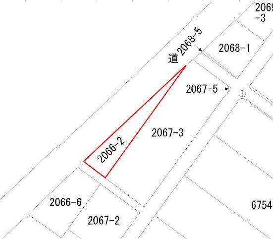 都城市太郎坊町の売地の土地図