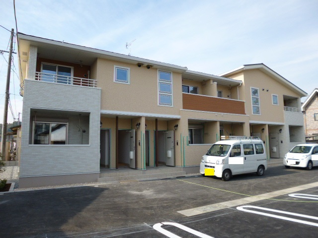 倉敷市二日市のアパートの外観