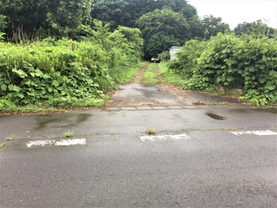 【前面道路含む現地写真】 | つくば市大舟戸 | 前面私道路