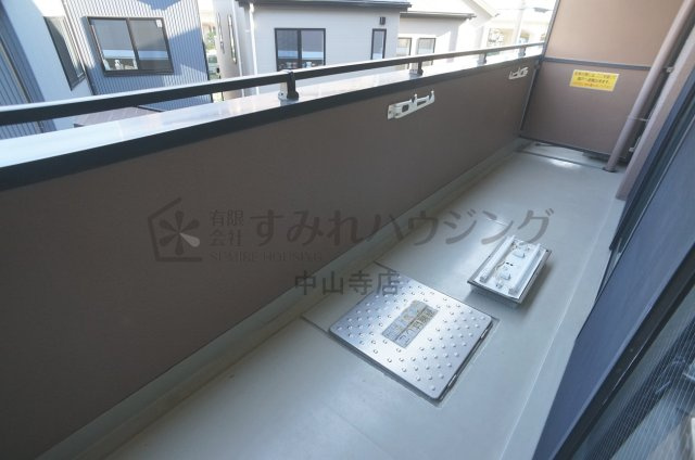ゼフィール宝塚のバルコニー