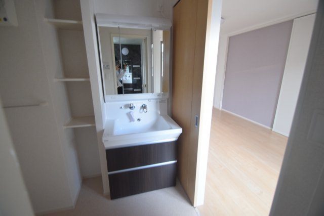 トマトハイツ3の洗面所|使いやすい洗面所です