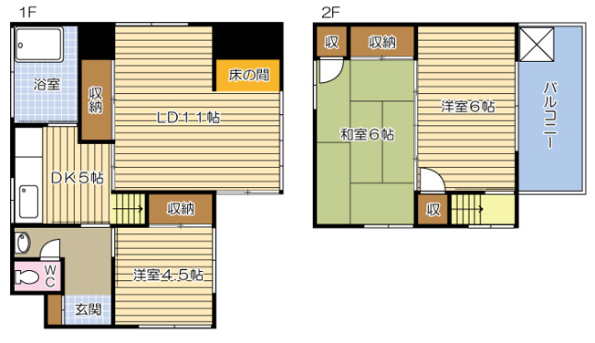 【間取り】 | 熊谷一丁目戸建