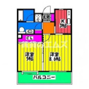 【間取り】 | リアンシエルブルー東比恵の間取り