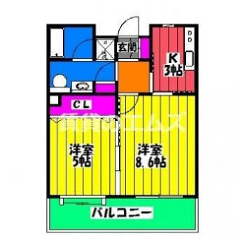 【間取り】 | リアンシエルブルー東比恵 | リアンシエルブルー東比恵の間取り