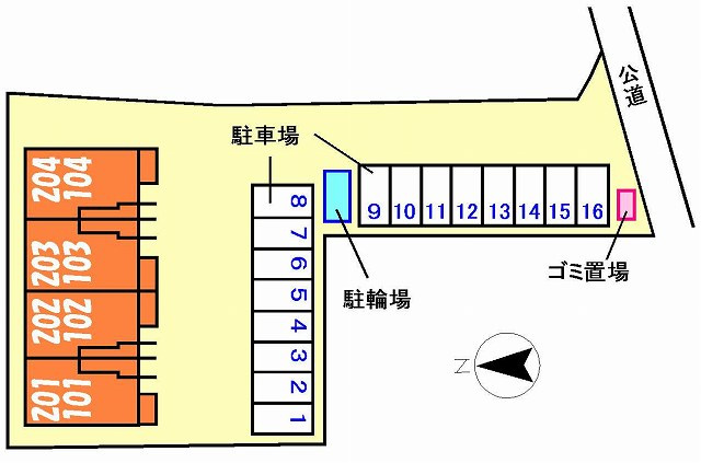 ノーヴァトワーレCの区画図