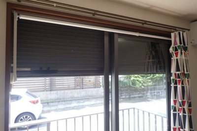 【セキュリティ】 | Flat-A【SHM】 | 天気の悪い日でも安心のシャッター付き♪