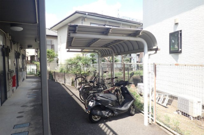 【その他共用部分】 | Flat-A【SHM】 | 原付も相談可能の屋根付き駐輪場♪