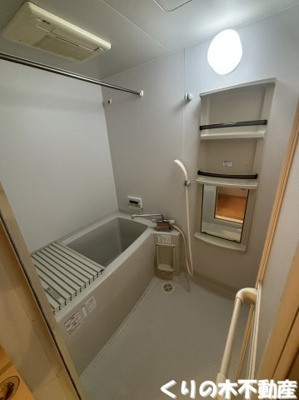 【浴室】 | フィネス河南 | 落ち着いた空間のお風呂です