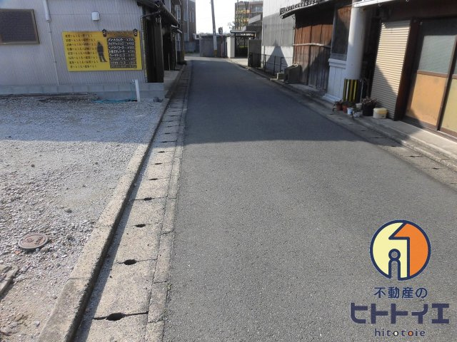 売地　大川市榎津の外観|北側より入り口です。入りやすい道路です。