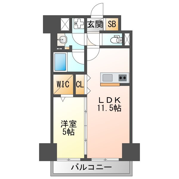 レイワニティプレイスの間取り