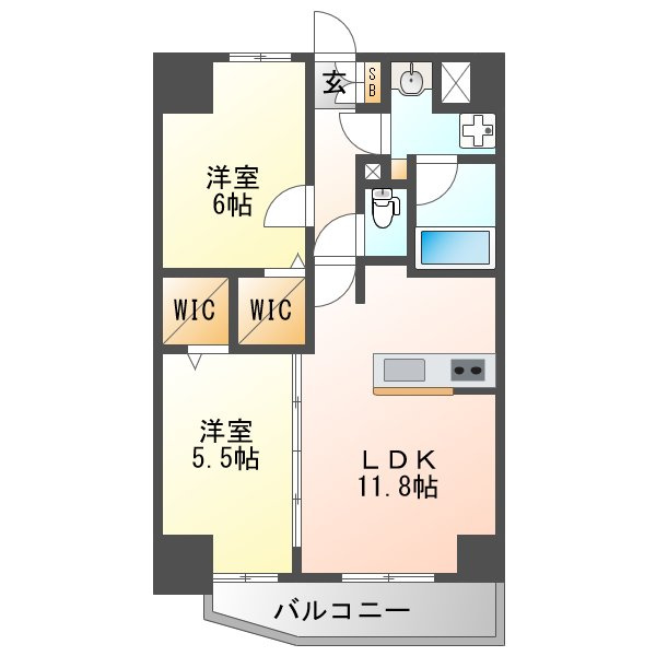 レイワニティプレイスの間取り