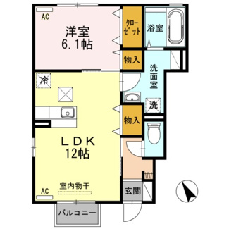 【間取り】 | クレアコートＣ
