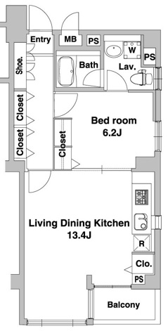 【間取り】 | ＡＤＩＫ恵比寿南 