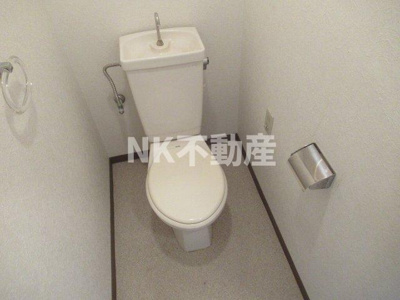 【トイレ】 | コーポおくだ（八戸ノ里賃貸） | ゆったりとした空間のトイレです