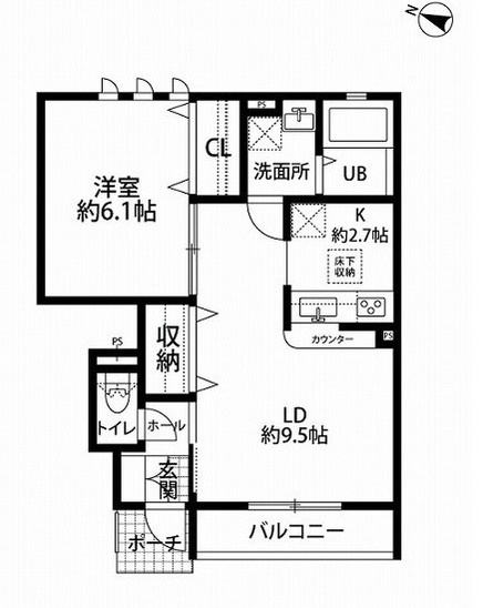 アムール Westの間取り