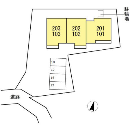 サーフィスポート 滝の川 Ⅱの区画図|サーフィスポート 滝の川 Ⅱ 区画図
