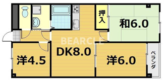 【間取り】 | ヌーベル上花山