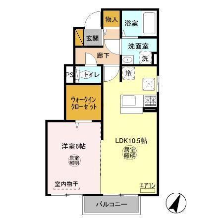 ベルウィルＡの間取り