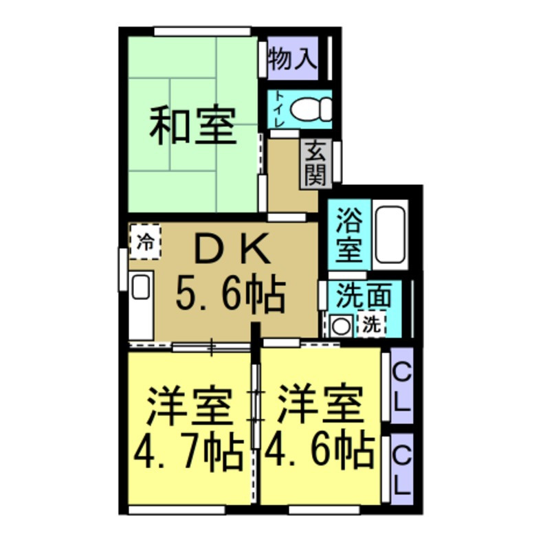 レオハイムの間取り