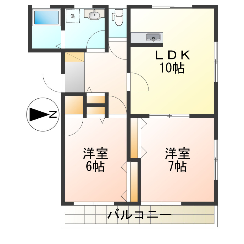 シャンティーユの間取り