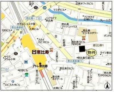【地図】 | クオリア恵比寿イースト