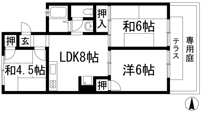 【間取り】 | 豊島北ガーデンハイツ