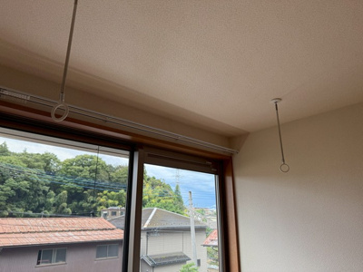 【設備】 | ベルグリーン | リビングダイニングキッチンにある室内物干しです！雨の日やお出掛け時の室内干しにとても便利☆花粉や梅雨の時期に重宝しますね♪