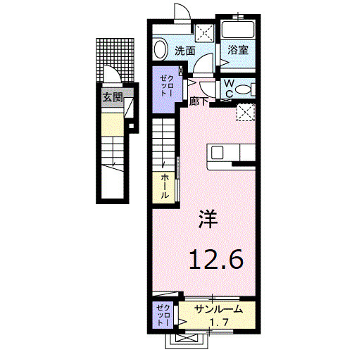 ハピアス鎌田の間取り