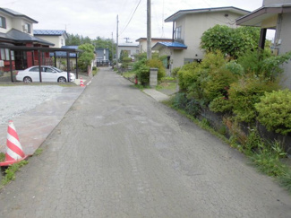 【前面道路含む現地写真】 | 大館市川口字洞バミ・売地