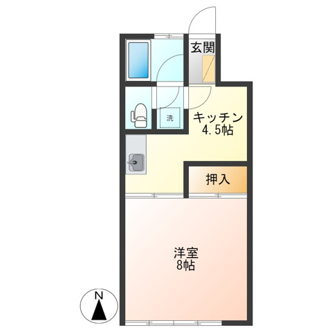 フレンドリー中桜田の間取り