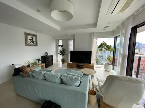 千代田区一番町の賃貸マンションの居間・リビング|同タイプ参照