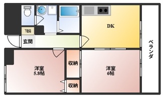 【間取り】 | エスペランサ豊中