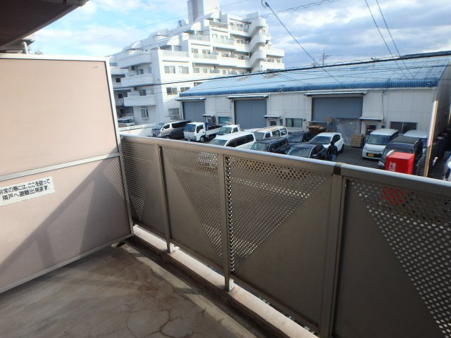 コンフォールのバルコニー|岡山市北区下中野　コンフォール　1K　バルコニー