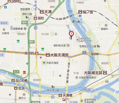 【地図】 | ヴィルブーケ天満橋