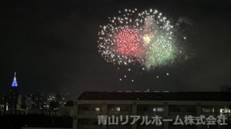 【展望】 | 2024年神宮外苑花火大会バルコニーからの眺望
※眺望は将来的に保証されるものではありません