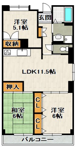 ラ・グランドーレⅡの間取り