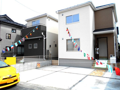 【外観】 | 伊奈町　内宿台　全2棟　1号棟　45坪 | きれいな外観です。2680から2550万円に価格変更です。　いまでしょ。