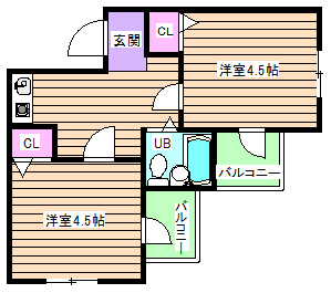 【間取り】 | マ・メゾン鷺洲