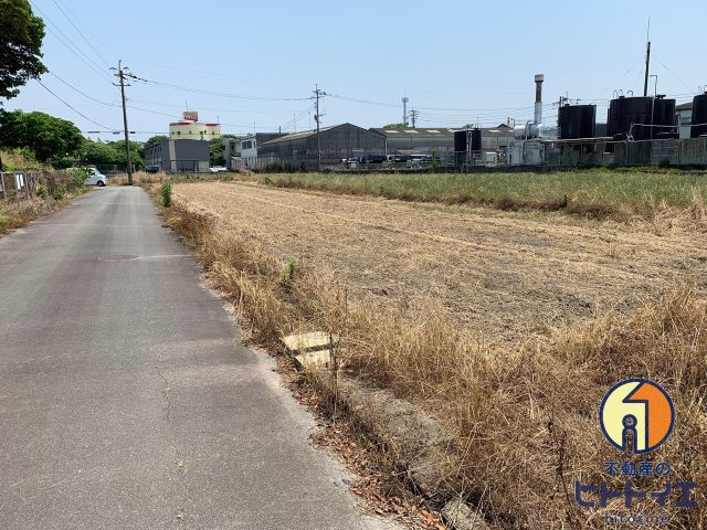 八女市室岡　「売地」　八女インター付近の外観