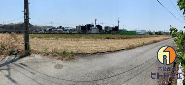 八女市室岡　「売地」　八女インター付近の外観
