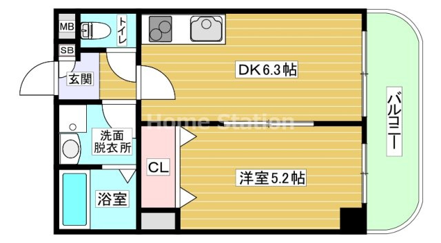【間取り】 | ウエストキャピタル梅田