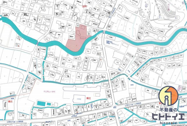 分譲地　てるてるタウン室岡の地図