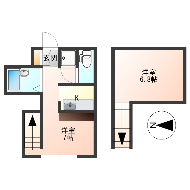 ビートルズハウスの間取り|物件情報が現状と異なる場合は現状を優先します。