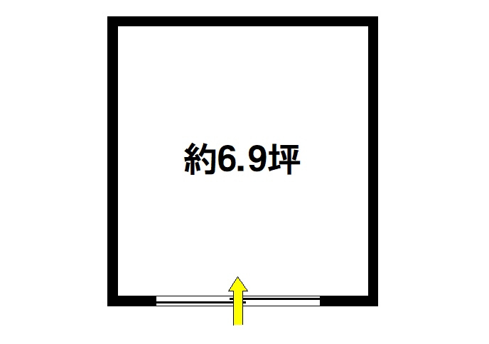 大安寺店舗の間取り