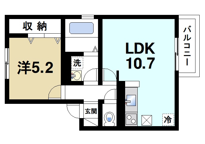 アン　アミの間取り|1LDKのお部屋です