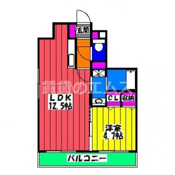 【間取り】 | ル・セレクト山王 | ル・セレクト山王の間取り