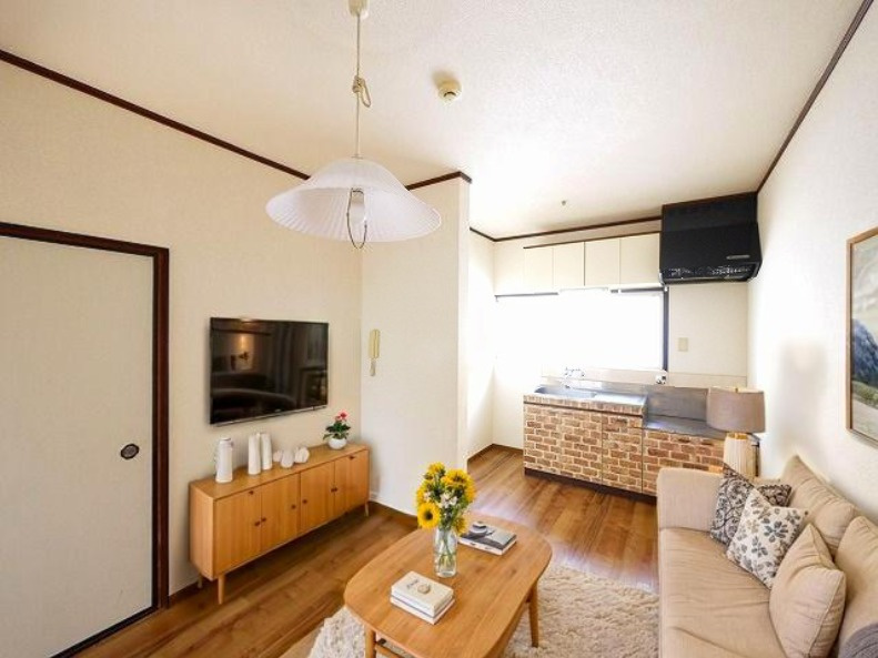 ルーラル登Bの居間・リビング|CGで家具等を配置したもので家具等は含まれません