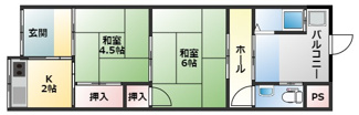 【間取り】 | 小阪合町2丁目平屋