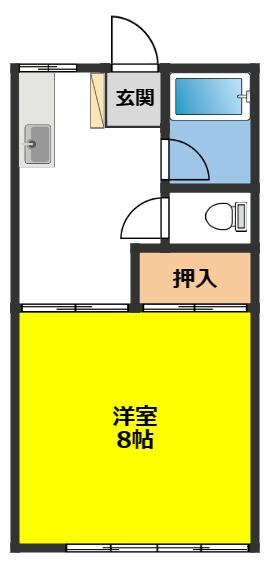 コーポSの間取り